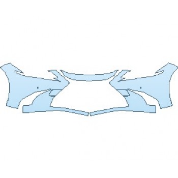 PAINT PROTECTION KIT - 2024 LEXUS ES 350 LUXURY BUMPER WITH TOW COVERS - PRECUT PPF CLEAR BRA WRAP