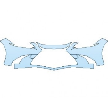 PAINT PROTECTION KIT - 2021 LEXUS ES 350 BUMPER WITH TOW HOLES - PRECUT PPF CLEAR BRA WRAP