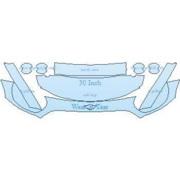 PAINT PROTECTION KIT - 2023 MINI COUNTRYMAN COOPER S ICONIC COMMON WEAR AREA KIT - PRECUT PPF CLEAR BRA WRAP