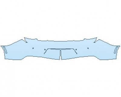 PAINT PROTECTION KIT - 2022 CHEVROLET CAMARO ZL1 CONVERTIBLE REAR BUMPER WITH SENSORS - PRECUT PPF CLEAR BRA WRAP