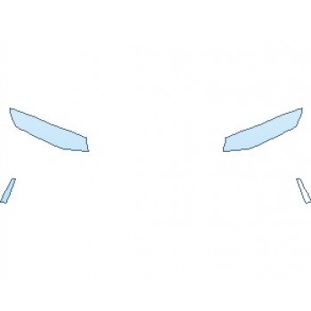 PAINT PROTECTION KIT - 2022 CHEVROLET CAMARO ZL1 CONVERTIBLE LIGHTS - PRECUT PPF CLEAR BRA WRAP