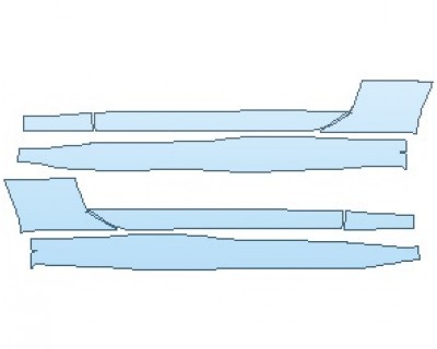 PAINT PROTECTION KIT - 2022 CHEVROLET CAMARO ZL1 CONVERTIBLE ROCKER PANELS - PRECUT PPF CLEAR BRA WRAP