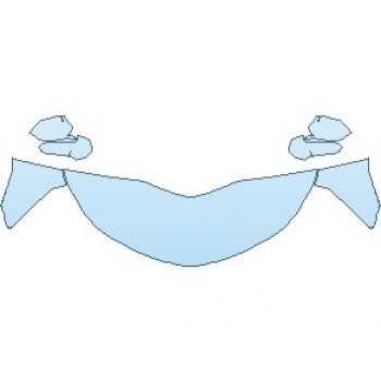 PAINT PROTECTION KIT - 2022 CHEVROLET CAMARO ZL1 CONVERTIBLE HOOD (NO WRAPPED EDGES) - PRECUT PPF CLEAR BRA WRAP