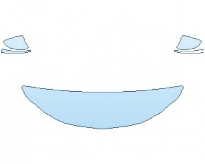 Precut PPF Kit – Clear Bra Paint Protection Film PAINT PROTECTION KIT - 2021 CHEVROLET TRAILBLAZER L HOOD 18 INCH (WRAPPED EDGES) - PRECUT PPF CLEAR BRA WRAP