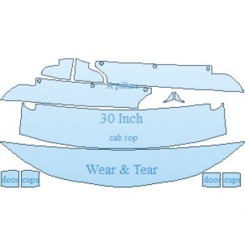 PAINT PROTECTION KIT - 2021 CHEVROLET TRAILBLAZER L COMMON WEAR AREA KIT - PRECUT PPF CLEAR BRA WRAP