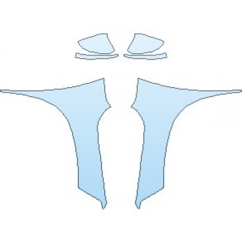 PAINT PROTECTION KIT - 2021 CHEVROLET TRAILBLAZER LS FULL FENDERS (WRAPPED EDGES) - PRECUT PPF CLEAR BRA WRAP