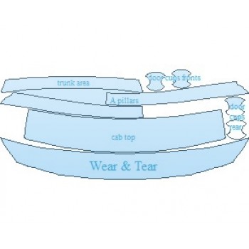 PAINT PROTECTION KIT - 2025 NISSAN ALTIMA SV COMMON WEAR AREA KIT - PRECUT PPF CLEAR BRA WRAP