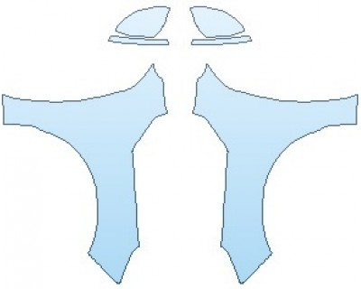 2023 NISSAN ALTIMA SR FULL FENDERS (NO WRAPPED EDGES) WITH MUD GUARDS