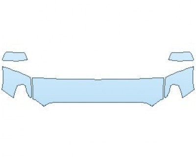 2023 TOYOTA TUNDRA LIMITED HOOD (NO WRAPPED EDGES) - PRECUT PPF CLEAR BRA WRAP