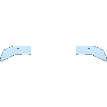 2023 TOYOTA TUNDRA LIMITED REAR BUMPER WITH SENSORS - PRECUT PPF CLEAR BRA WRAP