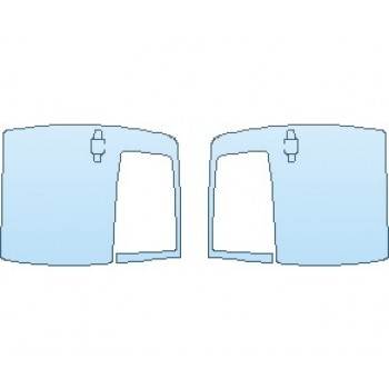 PAINT PROTECTION KIT - 2024 TOYOTA TUNDRA LIMITED DOORS REAR FOR CREWMAX - PRECUT PPF CLEAR BRA WRAP