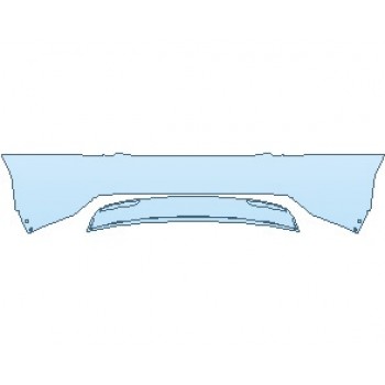 PAINT PROTECTION KIT - 2021 TESLA MODEL S P100D REAR BUMPER - PRECUT PPF CLEAR BRA WRAP