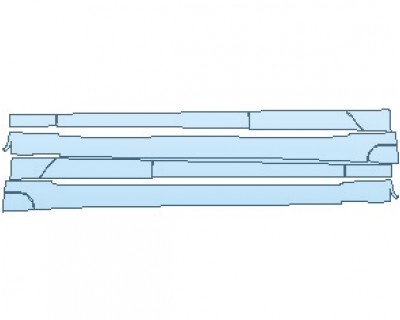 PAINT PROTECTION KIT - 2021 TESLA MODEL S P100D ROCKER PANELS - PRECUT PPF CLEAR BRA WRAP
