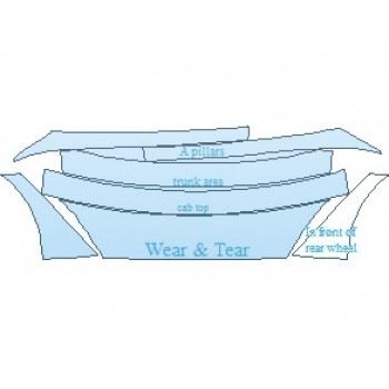PAINT PROTECTION KIT - 2021 TESLA MODEL S P100D COMMON WEAR AREA KIT - PRECUT PPF CLEAR BRA WRAP