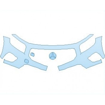 PAINT PROTECTION KIT - 2020 MERCEDES GLB BASE BUMPER - INVISIBLEMASK - 3M PAINT PROTECTION