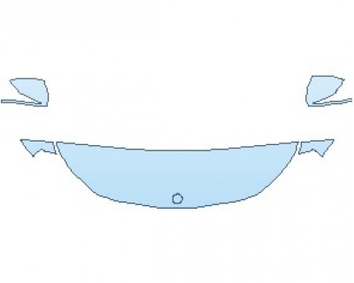 PAINT PROTECTION KIT - 2020 MERCEDES GLB BASE HOOD 18 INCH - INVISIBLEMASK - 3M PAINT PROTECTION