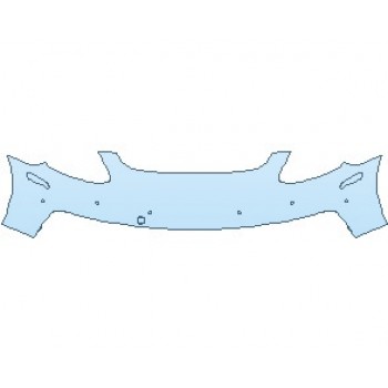 PAINT PROTECTION KIT - 2020 PORSCHE PANAMERA 4 E-HYBRID STANDARD WHEELBASE BUMPER WITH SENSORS - PRECUT PPF CLEAR BRA WRAP