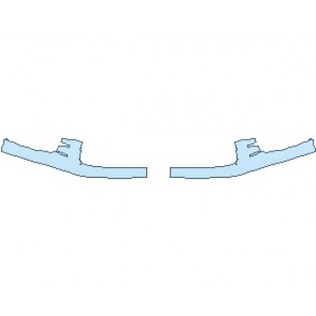 PAINT PROTECTION KIT - 2020 PORSCHE PANAMERA 4 E-HYBRID STANDARD WHEELBASE LOWER BUMPER - PRECUT PPF CLEAR BRA WRAP