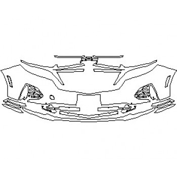 2023 CHEVROLET EQUINOX RS BUMPER WITH LICENSE PLATE