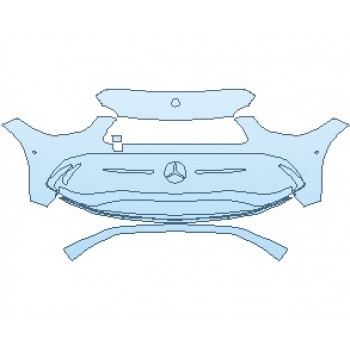 Precut PPF Kit – Clear Bra Paint Protection Film PAINT PROTECTION KIT - 2023 MERCEDES C CLASS AMG LINE BUMPER WITH SENSORS - PRECUT PPF CLEAR BRA WRAP