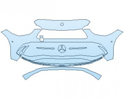 2023 MERCEDES C CLASS AMG LINE BUMPER WITH SENSORS