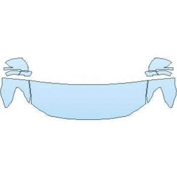 Precut PPF Kit – Clear Bra Paint Protection Film PAINT PROTECTION KIT - 2021 FORD EXPEDITION PLATINUM BASE HOOD (WRAPPED EDGES) - PRECUT PPF CLEAR BRA WRAP