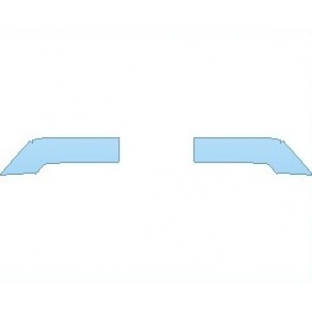 PAINT PROTECTION KIT - 2021 FORD EXPEDITION PLATINUM BASE LOWER BUMPER SATIN CHROM WITH LICENSE PLATE BRACKET - PRECUT PPF CLEAR BRA WRAP