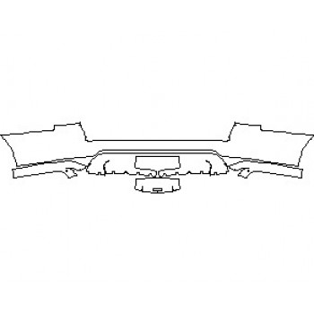 2021 FORD EXPEDITION PLATINUM BASE REAR BUMPER
