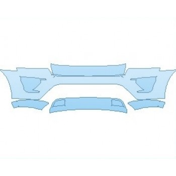 PAINT PROTECTION KIT - 2021 FORD EXPEDITION PLATINUM BASE BUMPER - PRECUT PPF CLEAR BRA WRAP