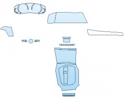 PAINT PROTECTION KIT - 2022 BMW 3 SERIES M-SPORT SEDAN INTERIOR TRIM - PRECUT PPF CLEAR BRA WRAP