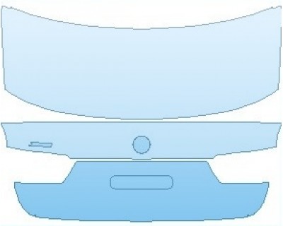 PAINT PROTECTION KIT - 2022 BMW 3 SERIES M-SPORT SEDAN REAR HATCH WITH XDRIVE EMBLEM - PRECUT PPF CLEAR BRA WRAP