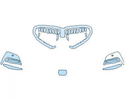 PAINT PROTECTION KIT - 2022 BMW 3 SERIES M-SPORT SEDAN GRILLE AND GLOSSY TRIM - PRECUT PPF CLEAR BRA WRAP