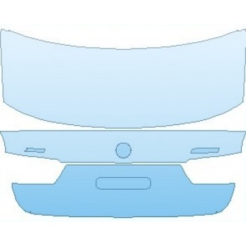 PAINT PROTECTION KIT - 2022 BMW 3 SERIES M-SPORT SEDAN REAR HATCH WITH XDRIVE AND 330I EMBLEM - PRECUT PPF CLEAR BRA WRAP