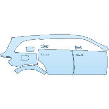 PAINT PROTECTION KIT - 2023 MERCEDES GLS 63 AMG REAR QUARTER PANEL & DOORS RIGHT SIDE - PRECUT PPF CLEAR BRA WRAP