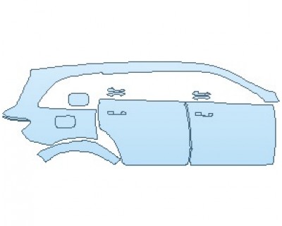 Precut PPF Kit – Clear Bra Paint Protection Film PAINT PROTECTION KIT - 2023 MERCEDES GLS 63 AMG REAR QUARTER PANEL & DOORS RIGHT SIDE - PRECUT PPF CLEAR BRA WRAP