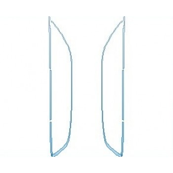 PAINT PROTECTION KIT - 2023 MERCEDES GLS 63 AMG WINDOW TRIM - PRECUT PPF CLEAR BRA WRAP