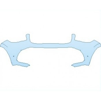 PAINT PROTECTION KIT - 2023 MERCEDES GLS 63 AMG BUMPER WITH SENSORS - PRECUT PPF CLEAR BRA WRAP