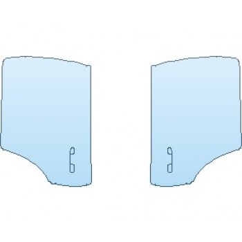 PAINT PROTECTION KIT - 2023 MERCEDES GLS 63 AMG DOORS REAR - PRECUT PPF CLEAR BRA WRAP