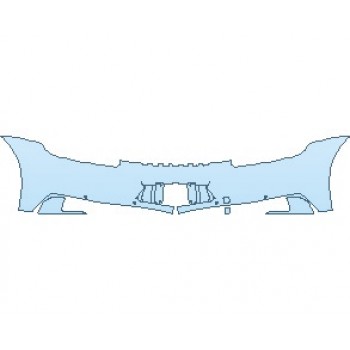 PAINT PROTECTION KIT - 2023 PORSCHE 911 TARGA 4 GTS REAR BUMPER WITH SENSORS WITHOUT EMBLEMS - PRECUT PPF CLEAR BRA WRAP