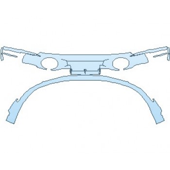 PAINT PROTECTION KIT - 2023 PORSCHE 911 TARGA 4 GTS REAR DIFFUSER WITH SPORT EXHAUST SYSTEM - PRECUT PPF CLEAR BRA WRAP