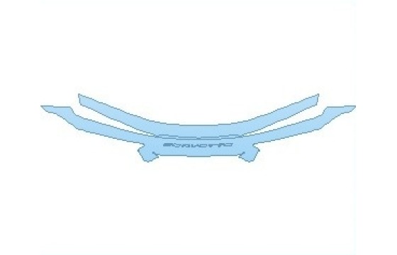 Precut PPF Kit – Clear Bra Paint Protection Film PAINT PROTECTION KIT - 2027 CHEVROLET CORVETTE STINGRAY BASE CONVERTIBLE REAR BUMPER UPPER - PRECUT PPF CLEAR BRA WRAP