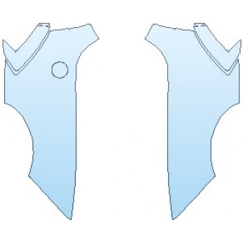 PAINT PROTECTION KIT - 2022 CHEVROLET CORVETTE STINGRAY BASE CONVERTIBLE REAR QUARTER PANELS - PRECUT PPF CLEAR BRA WRAP