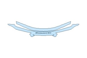2027 CHEVROLET CORVETTE STINGRAY BASE COUPE REAR BUMPER UPPER