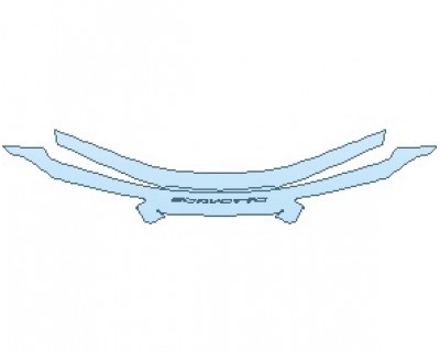 PAINT PROTECTION KIT - 2022 CHEVROLET CORVETTE STINGRAY BASE COUPE REAR BUMPER UPPER - PRECUT PPF CLEAR BRA WRAP