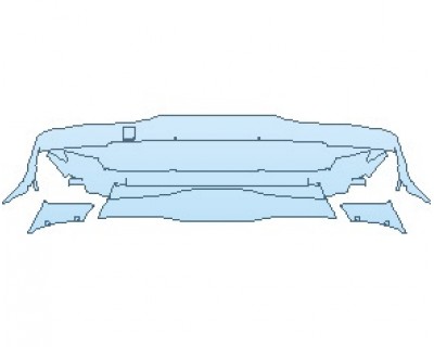 PAINT PROTECTION KIT - 2022 CHEVROLET CORVETTE STINGRAY BASE COUPE REAR DIFFUSER - PRECUT PPF CLEAR BRA WRAP