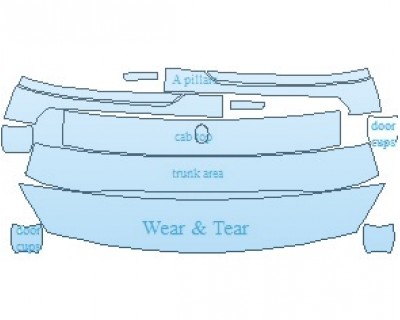 PAINT PROTECTION KIT - 2022 FORD TRANSIT CONNECT XL WERA AND TEAR - PRECUT PPF CLEAR BRA WRAP