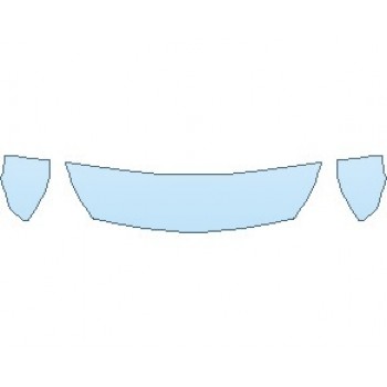 PAINT PROTECTION KIT - 2021 FORD TRANSIT CONNECT XL HOOD (WRAPPED EDGES) - PRECUT PPF CLEAR BRA WRAP