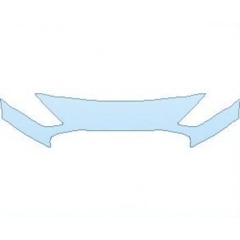 PAINT PROTECTION KIT - 2021 FORD TRANSIT CONNECT XL UPPER BUMPER - PRECUT PPF CLEAR BRA WRAP