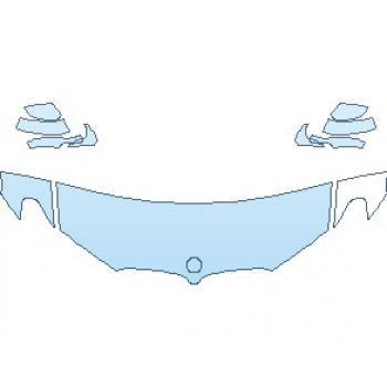 Precut PPF Kit – Clear Bra Paint Protection Film PAINT PROTECTION KIT - 2021 BMW X4 M-SPORT HOOD (WRAPPED EDGES) - PRECUT PPF CLEAR BRA WRAP