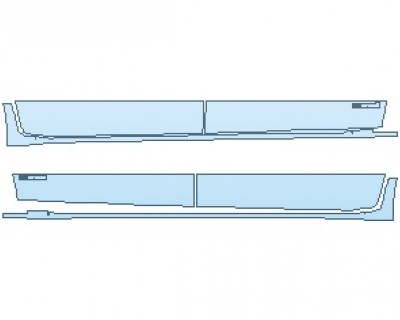 PAINT PROTECTION KIT - 2023 TOYOTA SIENNA XLE ROCKER PANELS - PRECUT PPF CLEAR BRA WRAP
